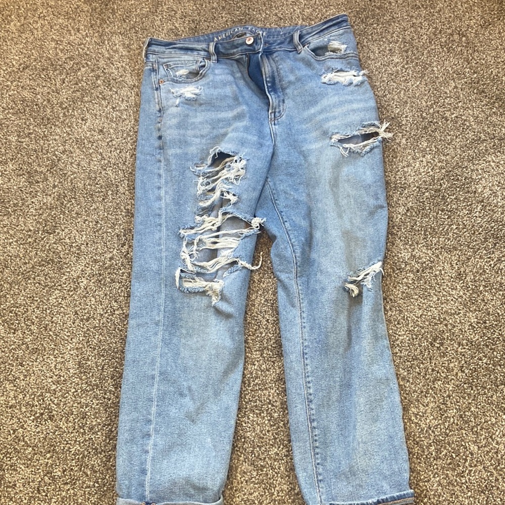 American eagle stretch mom jean